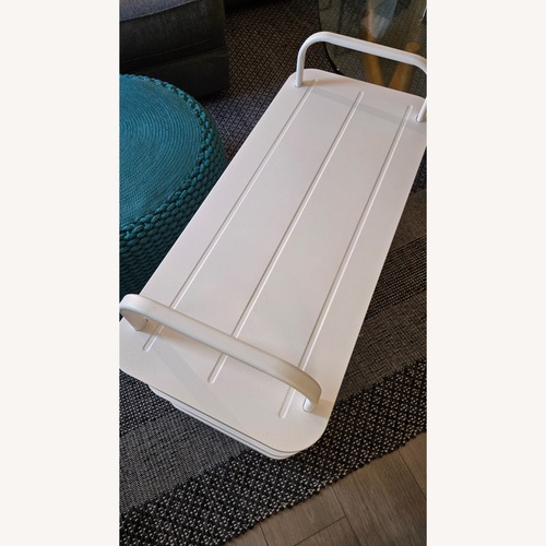 Used Target Brightroom White Metal Sideboard for sale on AptDeco