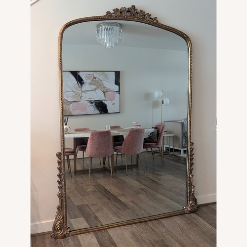 Used Anthropologie Gold Floor Mirror for sale on AptDeco