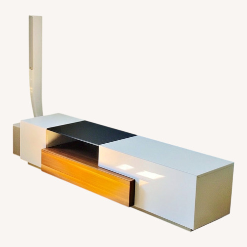 Used White Wood Media Storage for sale on AptDeco