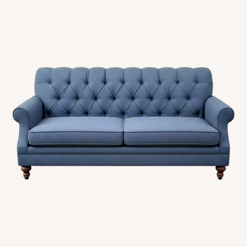 Used Blue Fabric 3+ Seater Sofa for sale on AptDeco