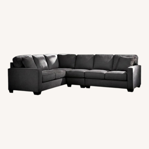 Used Ashley Furniture Alenya Blue Fabric 2 Piece Sectional for sale on AptDeco