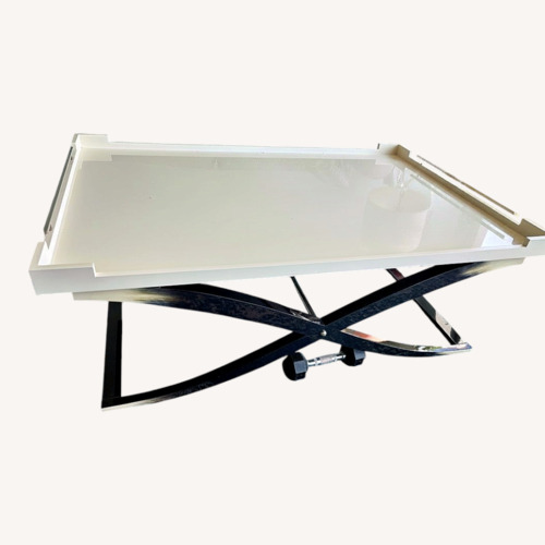 Used Ethan Allen White Coffee Table for sale on AptDeco