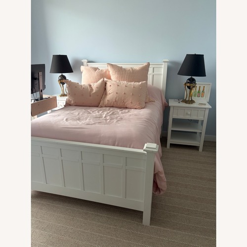 Used Custom Solid Wood Full Bed + Headboard for sale on AptDeco