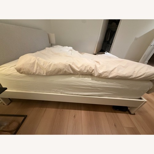 Used West Elm King Bed Frame & Headboard for sale on AptDeco