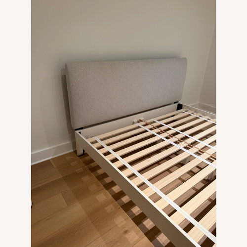 Used West Elm King Bed Frame & Headboard for sale on AptDeco