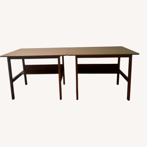 Used Dark Brown Wood Desk for sale on AptDeco
