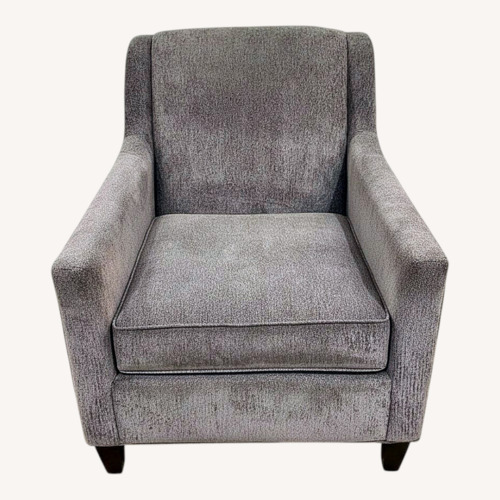 Used Upholstered Accent Armchair w Nailhead Trim for sale on AptDeco