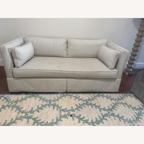 Used Gabby Light Gray Fabric Loveseat for sale on AptDeco