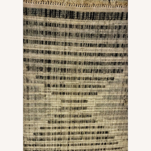 Used Gray and Blue Textured Area Rug for sale on AptDeco