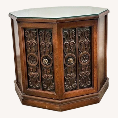 Used Vintage/Antique Finds Octagonal Wood Side Table for sale on AptDeco