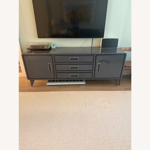 Used Anthropologie Blue Media Storage for sale on AptDeco