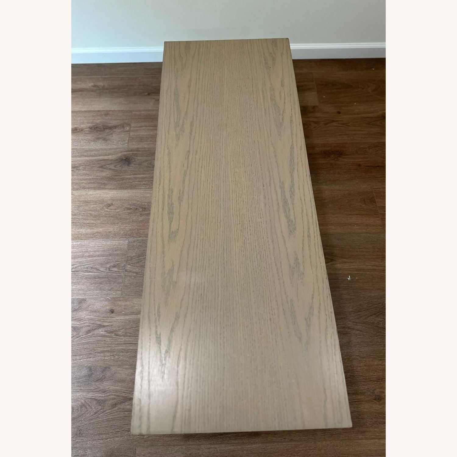 Light Wood with Metal Base Coffee Table - image-5