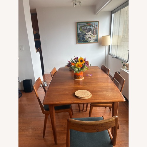 Used Vintage Teak Wood Table & Chairs for sale on AptDeco