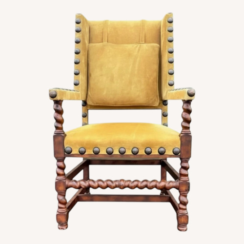 Used Spanish Revival Studded Armchair for sale on AptDeco