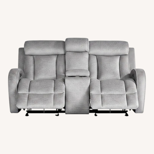 Used Rooms To Go Copperfield Light Gray Fabric 2 Seater Sofa for sale on AptDeco