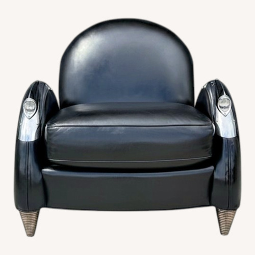 Used William Alan Schwinn Bicycle Leather Chair  for sale on AptDeco