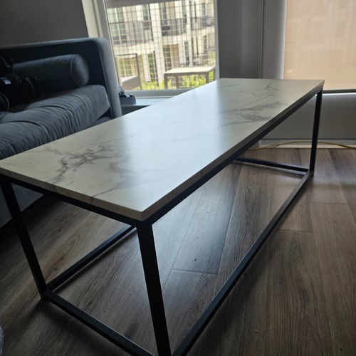 Used White Resin Coffee Table for sale on AptDeco