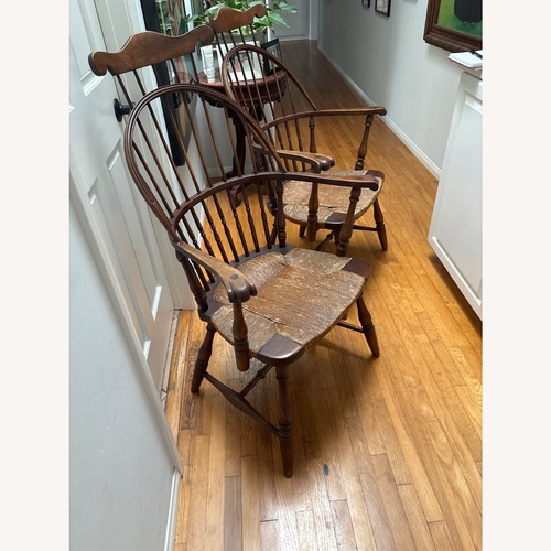 Used Vintage/Antique Finds Dark Brown Wood Armchairs for sale on AptDeco