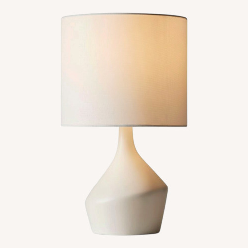 Used West Elm White Ceramic Table Lamp for sale on AptDeco