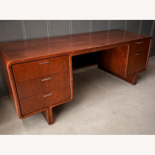 Used Vintage Elite Biltrite Mid-Century Desk & Credenza for sale on AptDeco