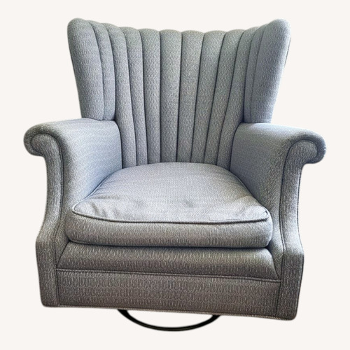 Used Channel Tufted Wingback Armchair for sale on AptDeco