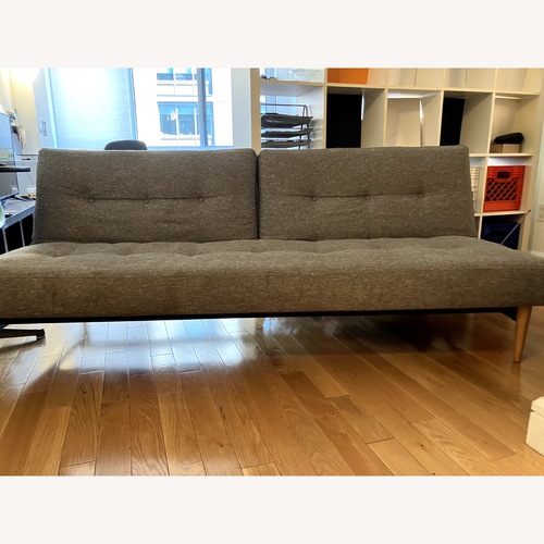 Used West Elm Light Gray Fabric Futon Sleeper Sofa for sale on AptDeco