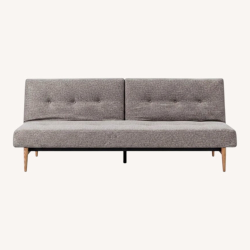 Used West Elm Light Gray Fabric Futon Sleeper Sofa for sale on AptDeco
