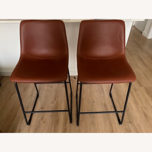 Used Dark Camel 2 Set Counter Top Stools for sale on AptDeco