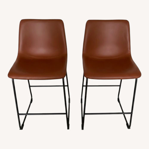 Used Dark Camel 2 Set Counter Top Stools for sale on AptDeco
