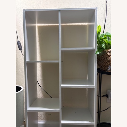 Used White Wood Bookcase for sale on AptDeco