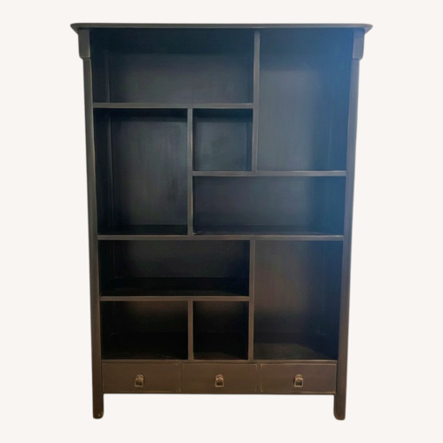 Used Dark Brown Wood Bookcase for sale on AptDeco
