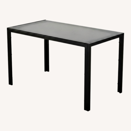 Used Wayfair Black Glass Dining Set for sale on AptDeco