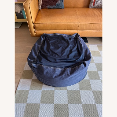 Used Muji Bean Bag with Cotton Denim Cover  for sale on AptDeco