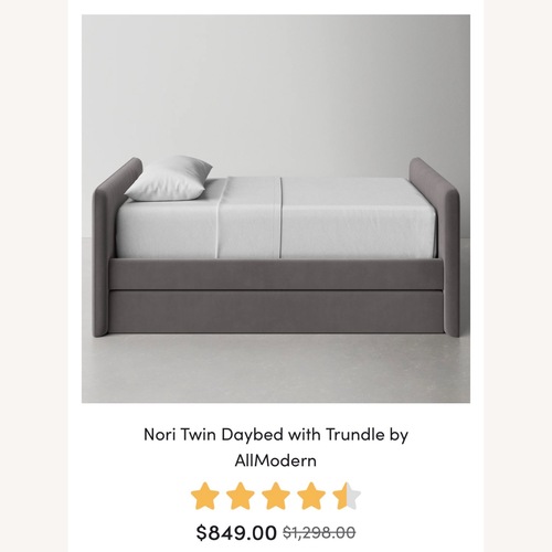 Used Nori Trundle Twin Bed from All Modern for sale on AptDeco