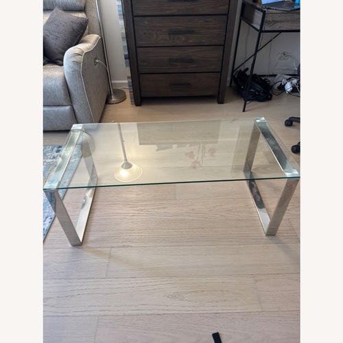 Used Glass Top Single Coffee Table  for sale on AptDeco