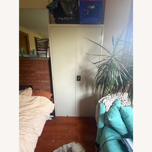 Used Lorell Two Steel Wardrobes for sale on AptDeco