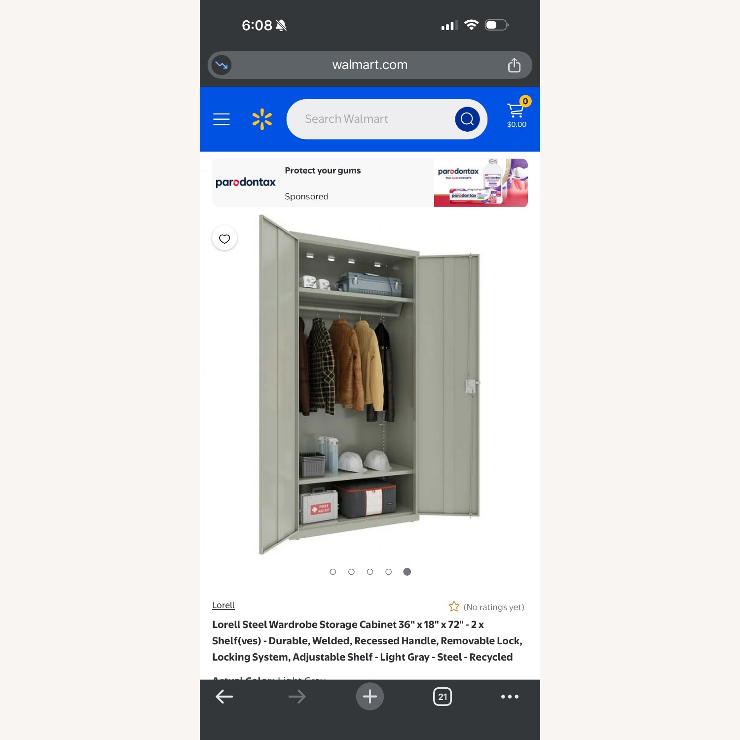 Lorell Two Steel Wardrobes - image-3