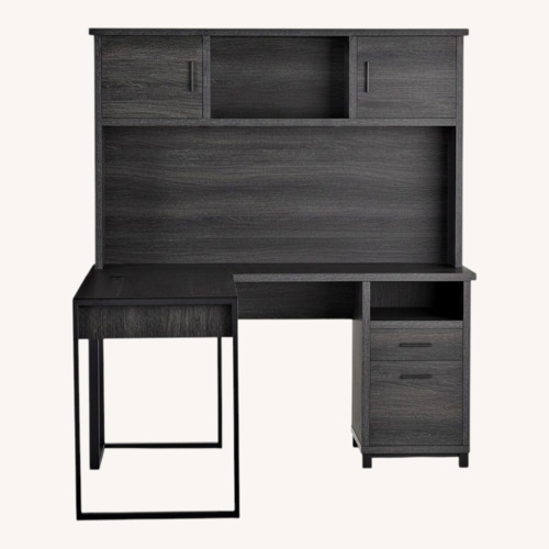 Used Amazon Black Wood Desk for sale on AptDeco
