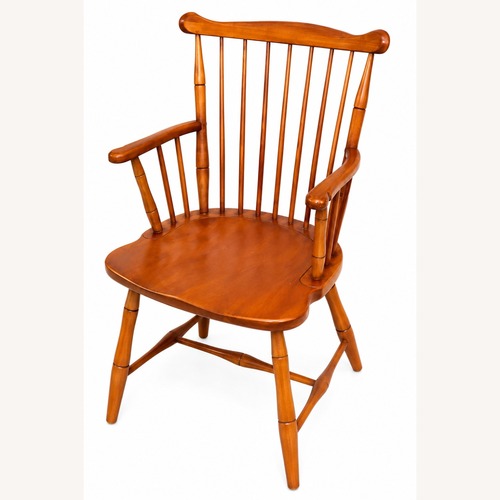 Used Authentic Stickley 6 Spindle-Back Windsor Chairs for sale on AptDeco
