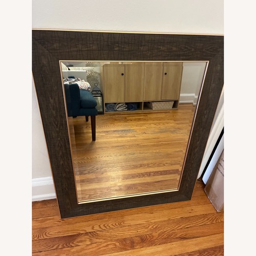 Used Bed Bath & Beyond Dark Brown Wall Mirror for sale on AptDeco