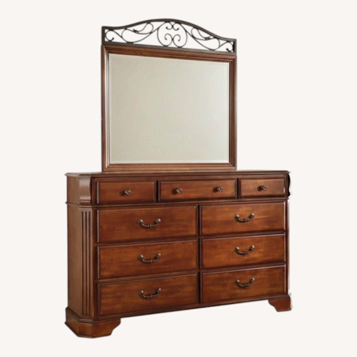 Used Ashley Furniture Wyatt Dresser and Mirror for sale on AptDeco