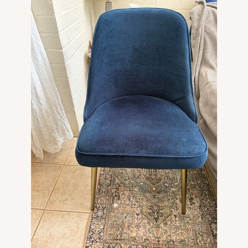 Used West Elm Mid-Century Dining Chairs- Metal Legs for sale on AptDeco