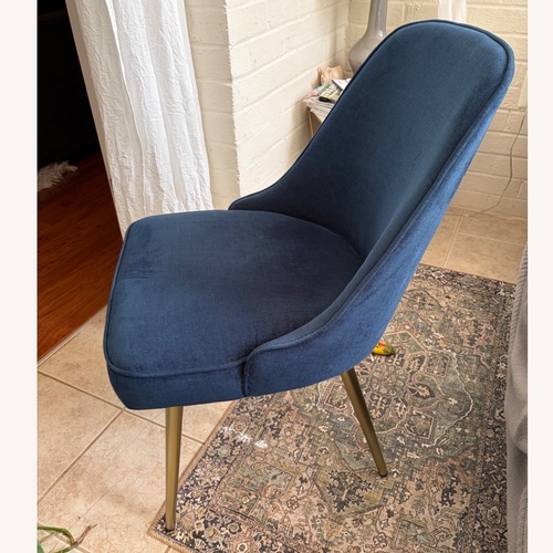 Used West Elm Mid-Century Dining Chairs- Metal Legs for sale on AptDeco