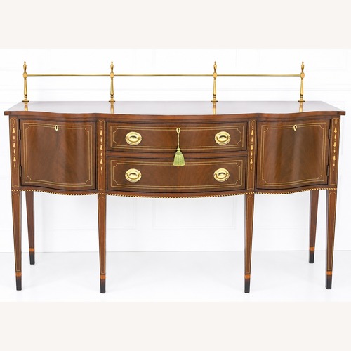 Used Stickley Federal Mahogany Sideboard Brass Gallery for sale on AptDeco