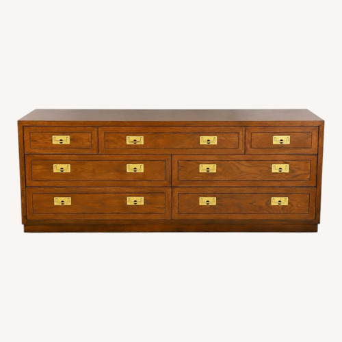 Used Henredon Campaign Triple Dresser / Credenza  for sale on AptDeco
