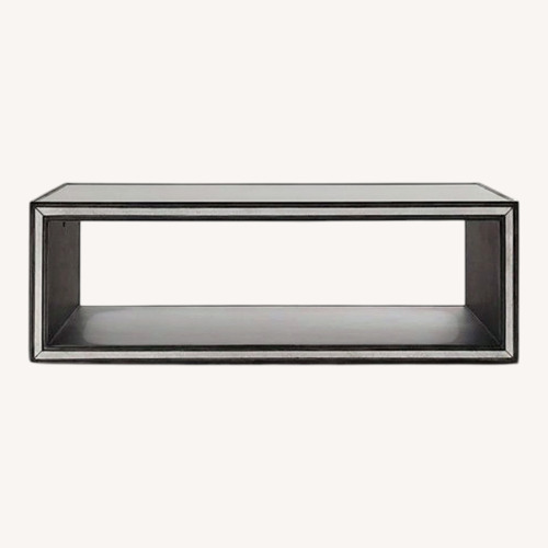 Used Restoration Hardware Black Metal Coffee Table for sale on AptDeco