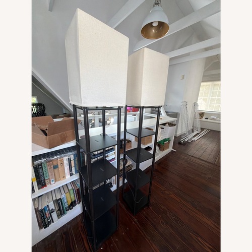 Used Library Bookcase/Lamps for sale on AptDeco