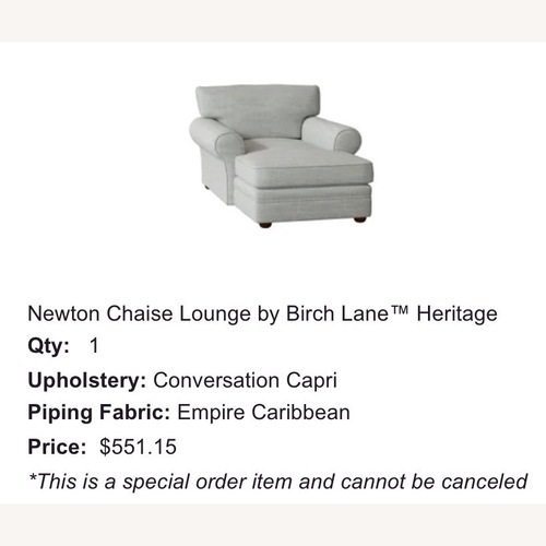 Used Custom Birch Lane Oversized Chaise Lounge for sale on AptDeco