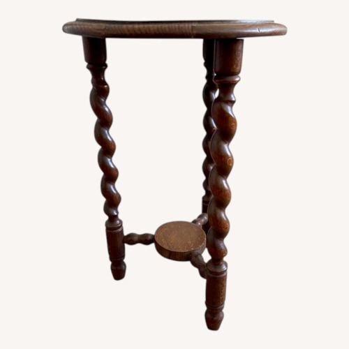 Used Round Barley Twist Table for sale on AptDeco
