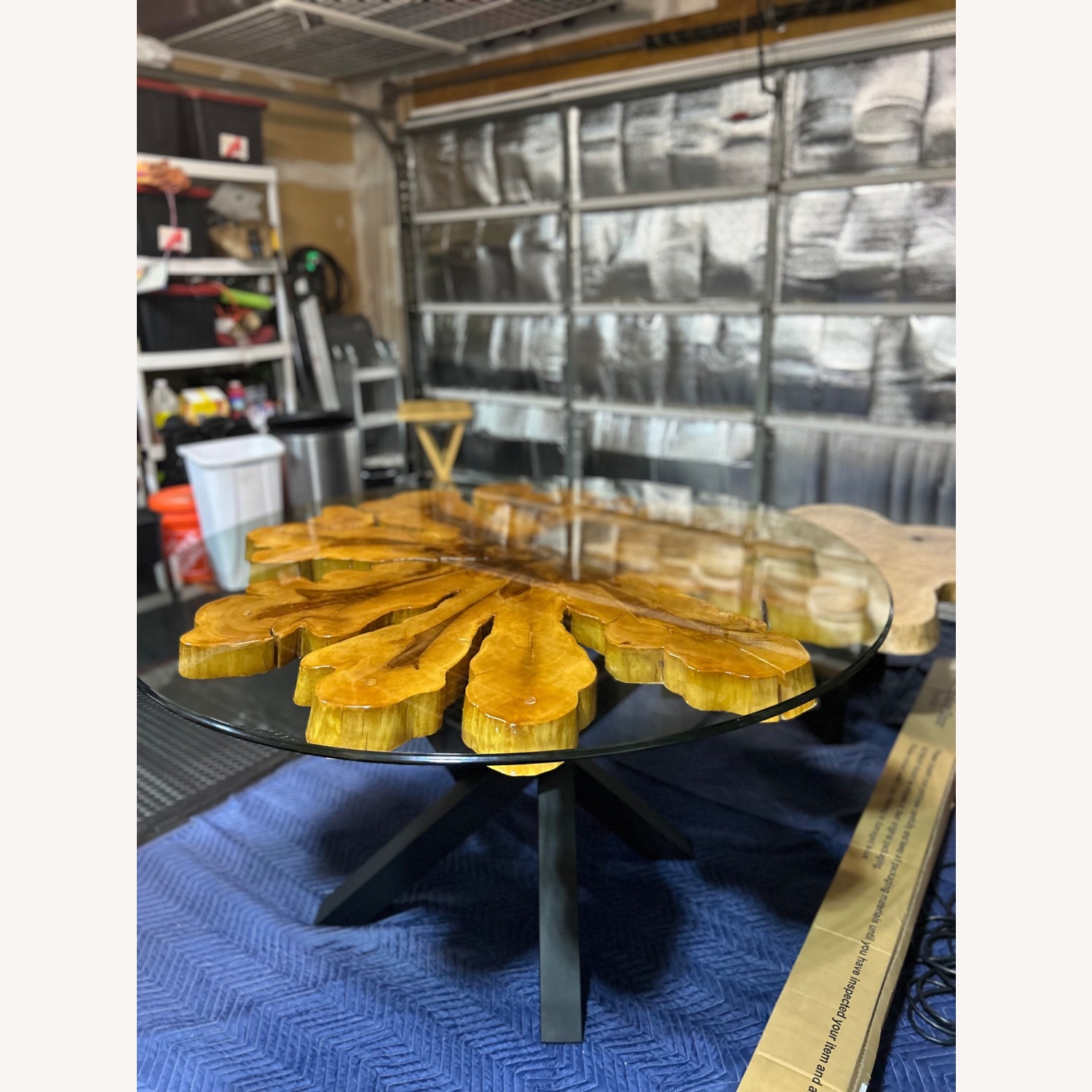 Handcrafted Cypress Cookie Dining Table - image-5